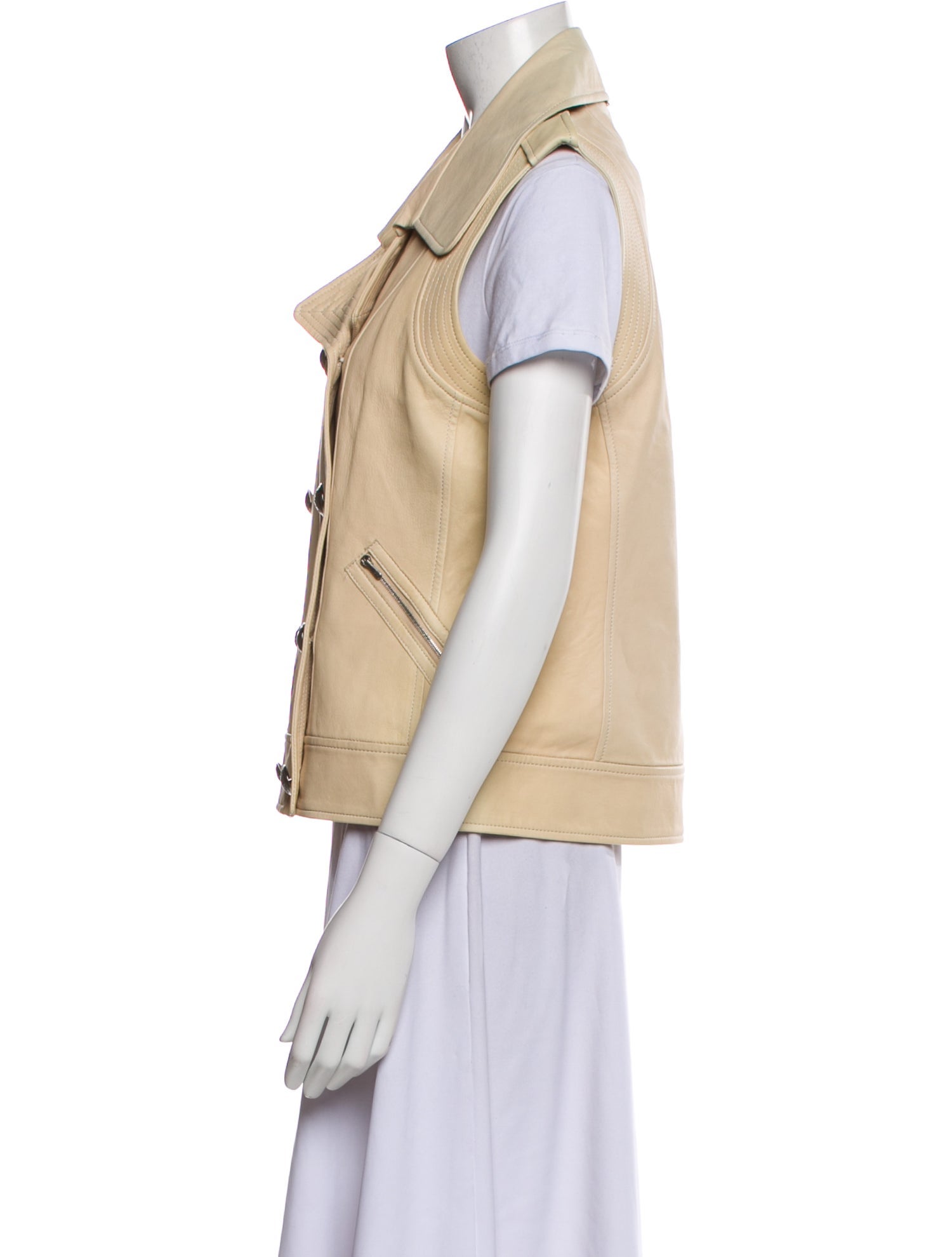 St. John Leather Vest