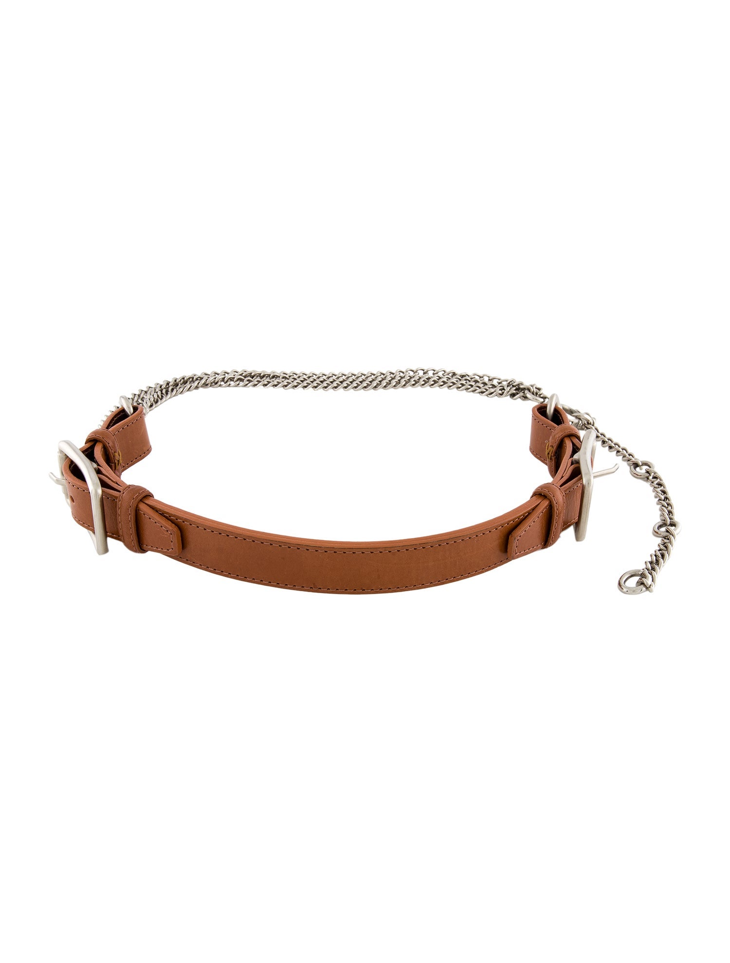 St. John Skinny Leather Waist Belt