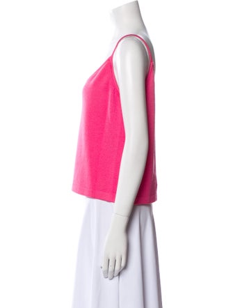 St. John Wool V-Neck Crop Top