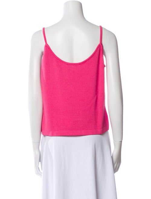 St. John Wool V-Neck Crop Top