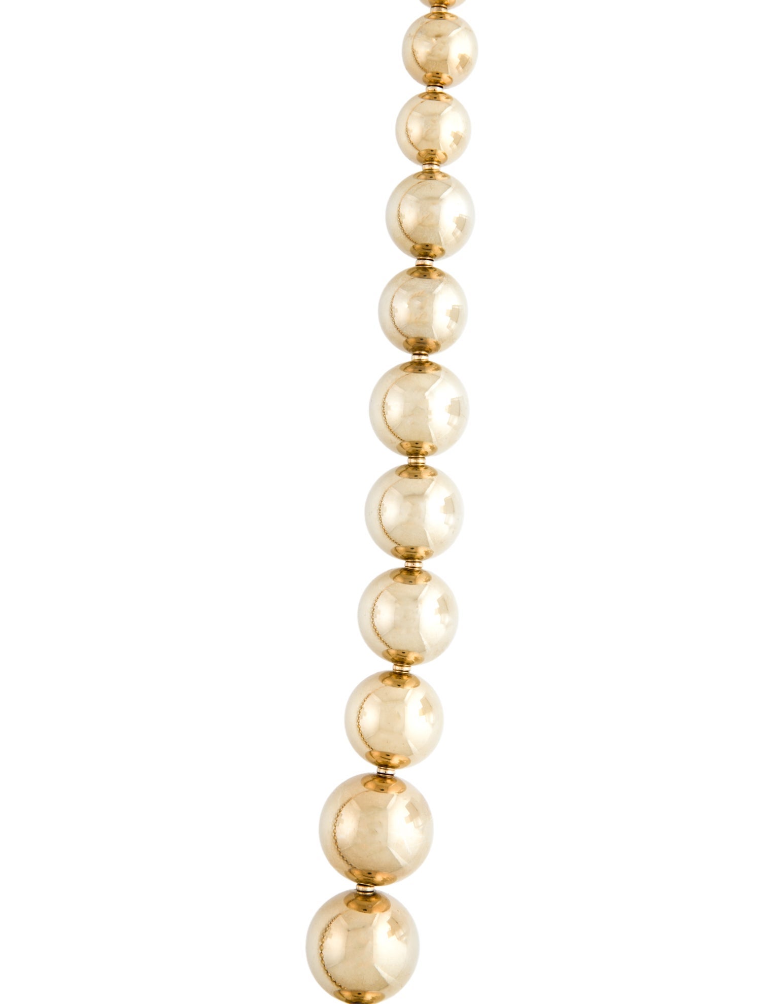 St. John Faux Pearl Bead Strand Necklace