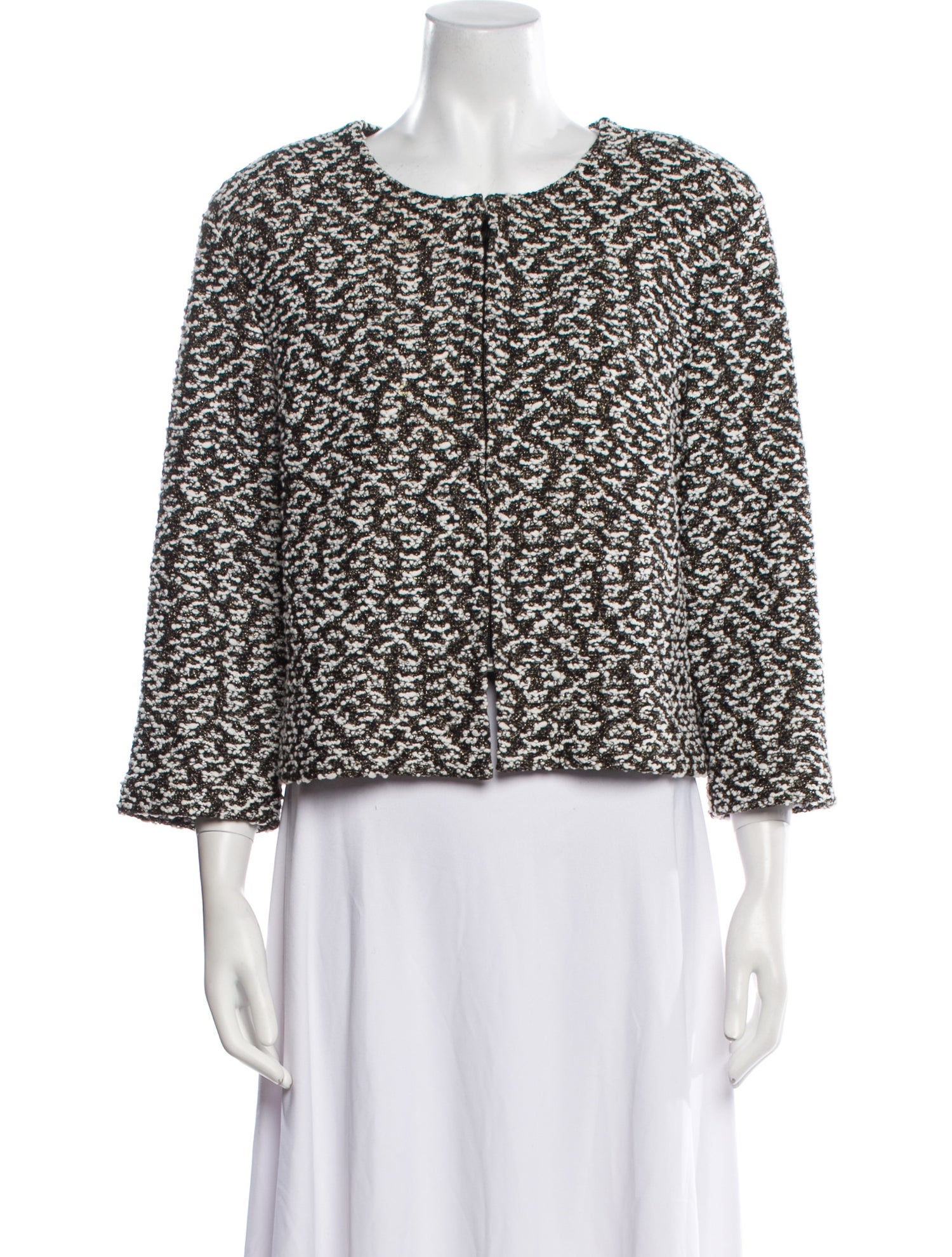 St. John Wool Printed Evening Jacket