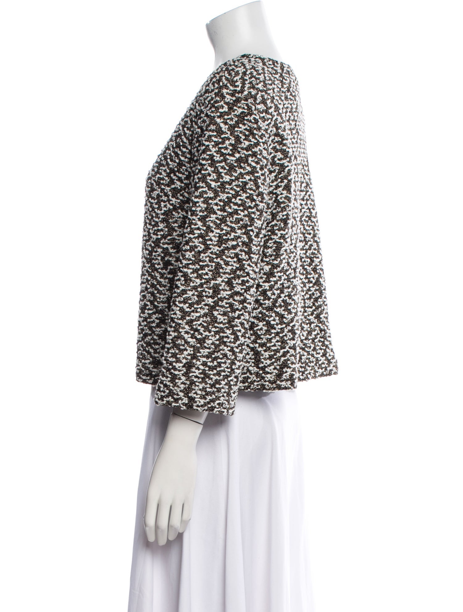 St. John Wool Printed Evening Jacket