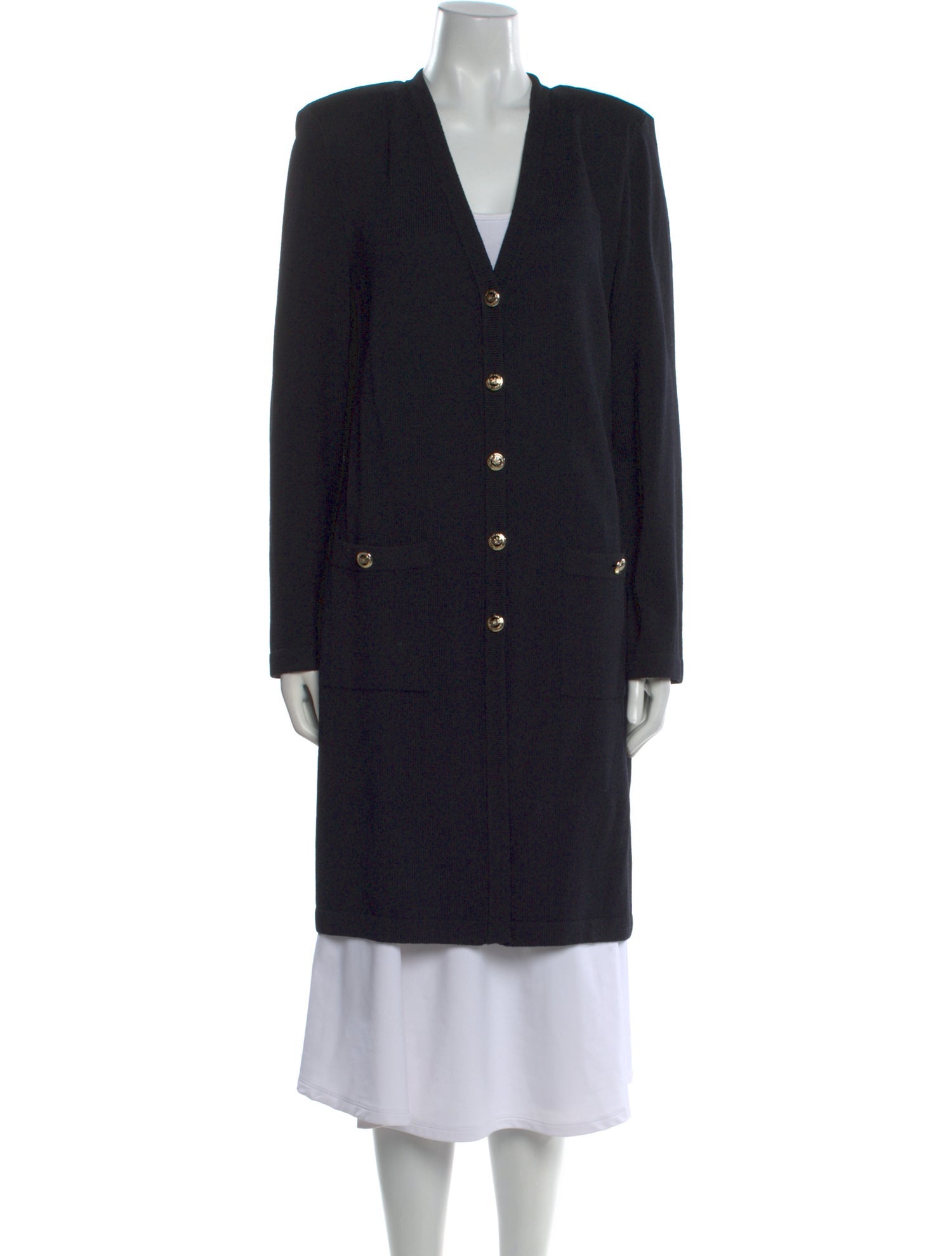 St. John Wool V-Neck Sweater