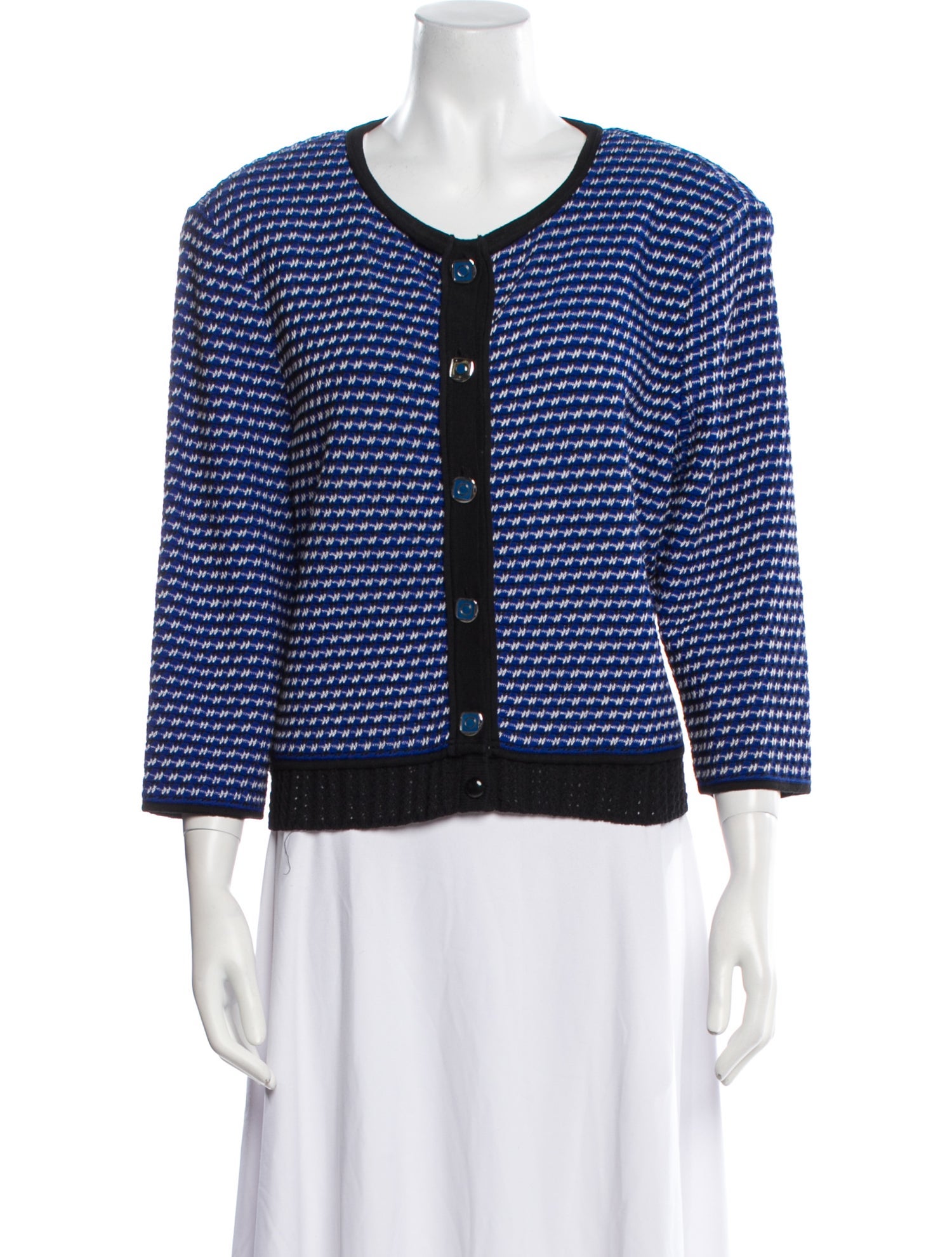 St. John Tweed Pattern Evening Jacket