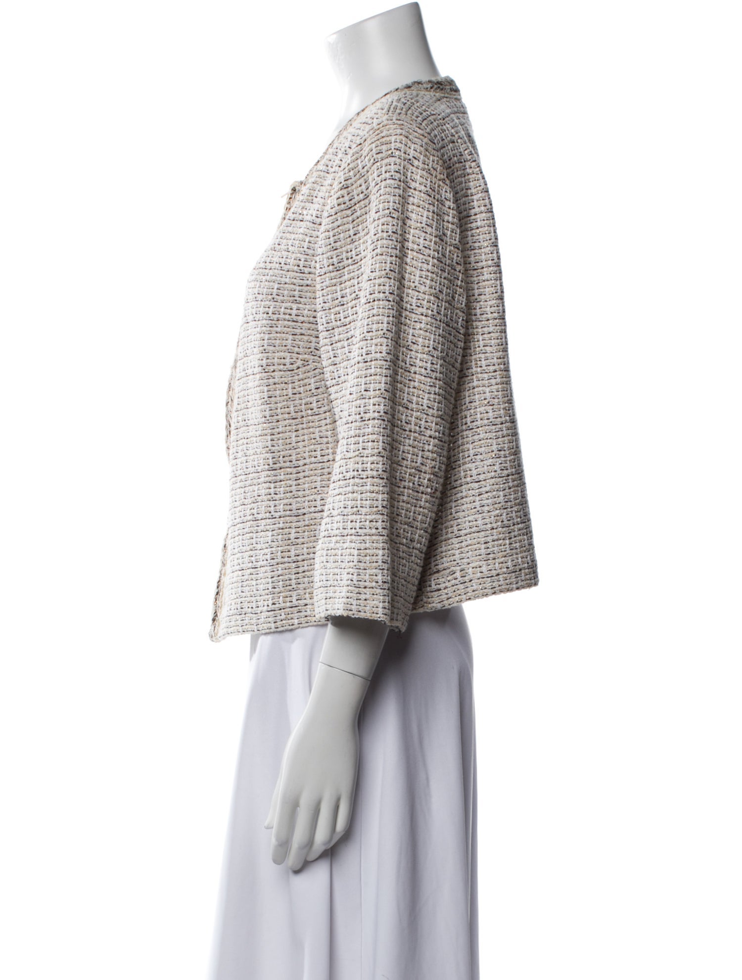 St. John Tweed Pattern Evening Jacket