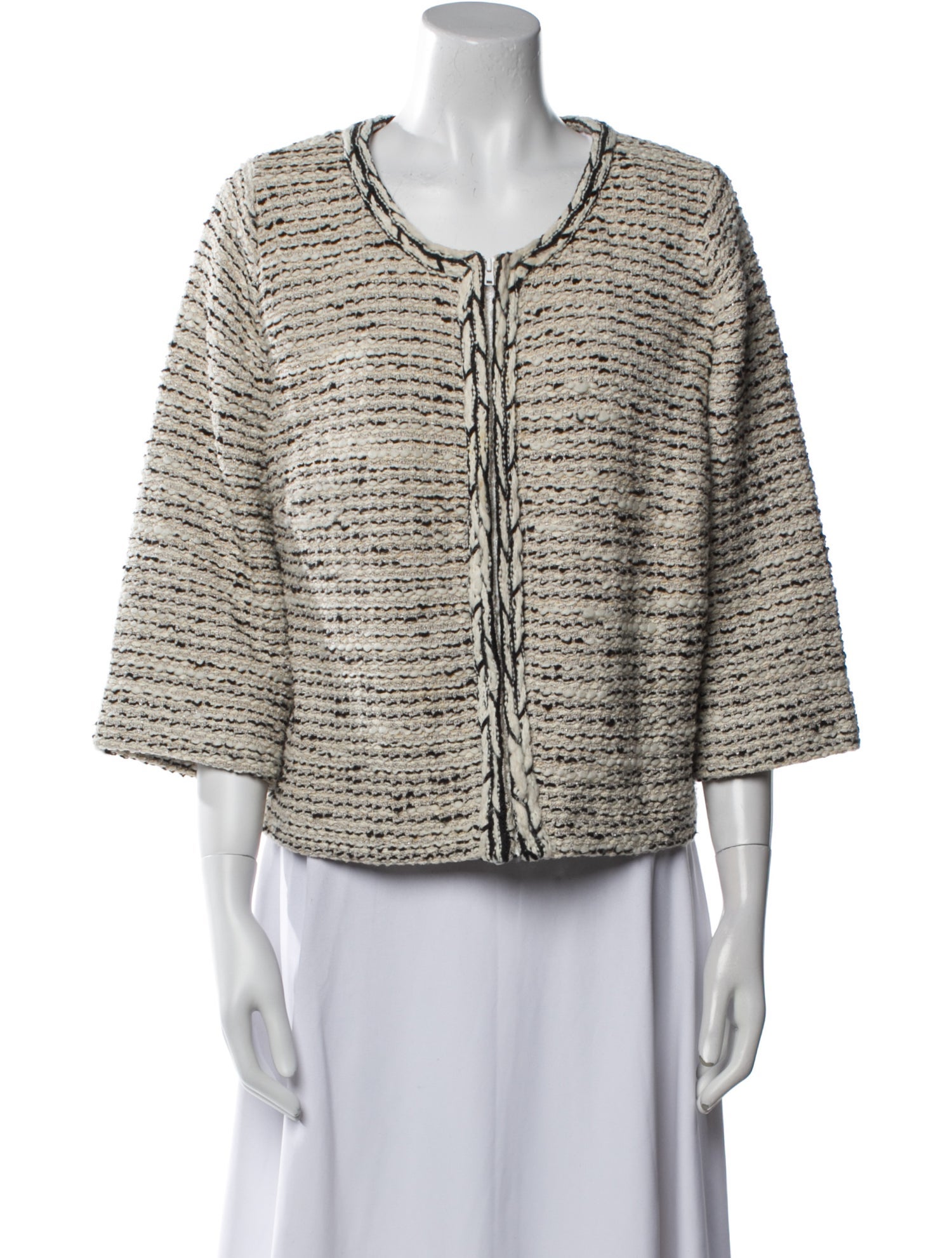 St. John Tweed Tweed Pattern Evening Jacket