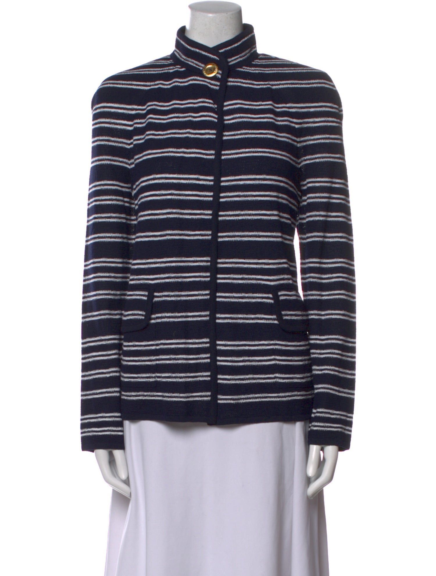 St. John Wool Striped Sweater
