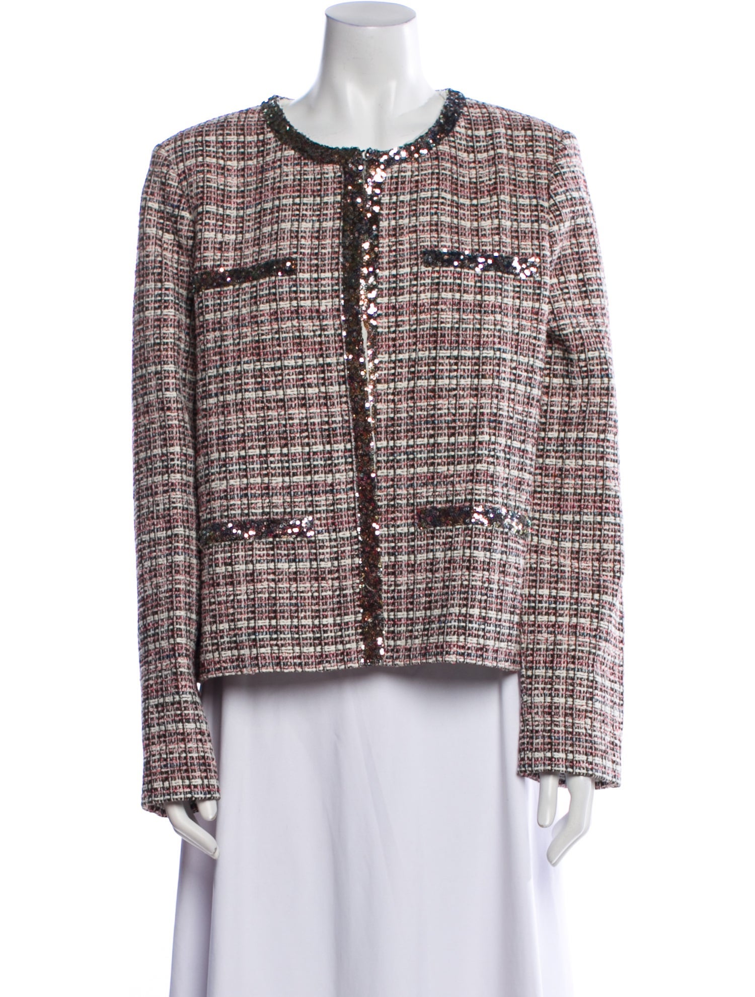 St. John Tweed Pattern Evening Jacket w/ Tags