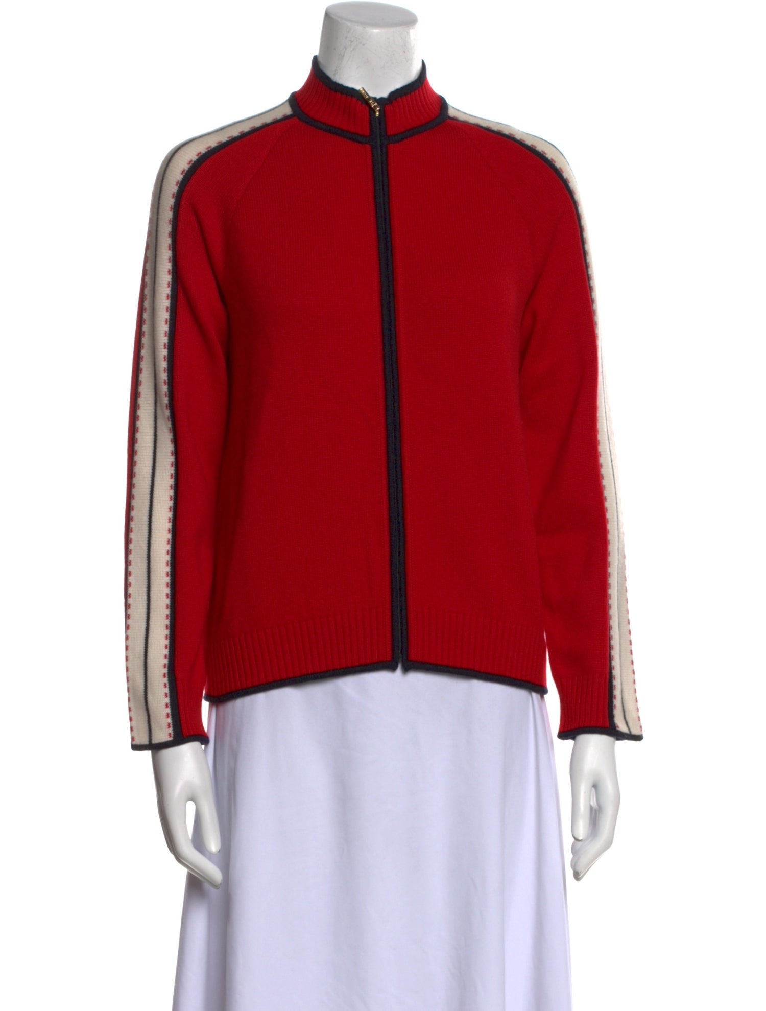 St. John Cashmere Mock Neck Sweater