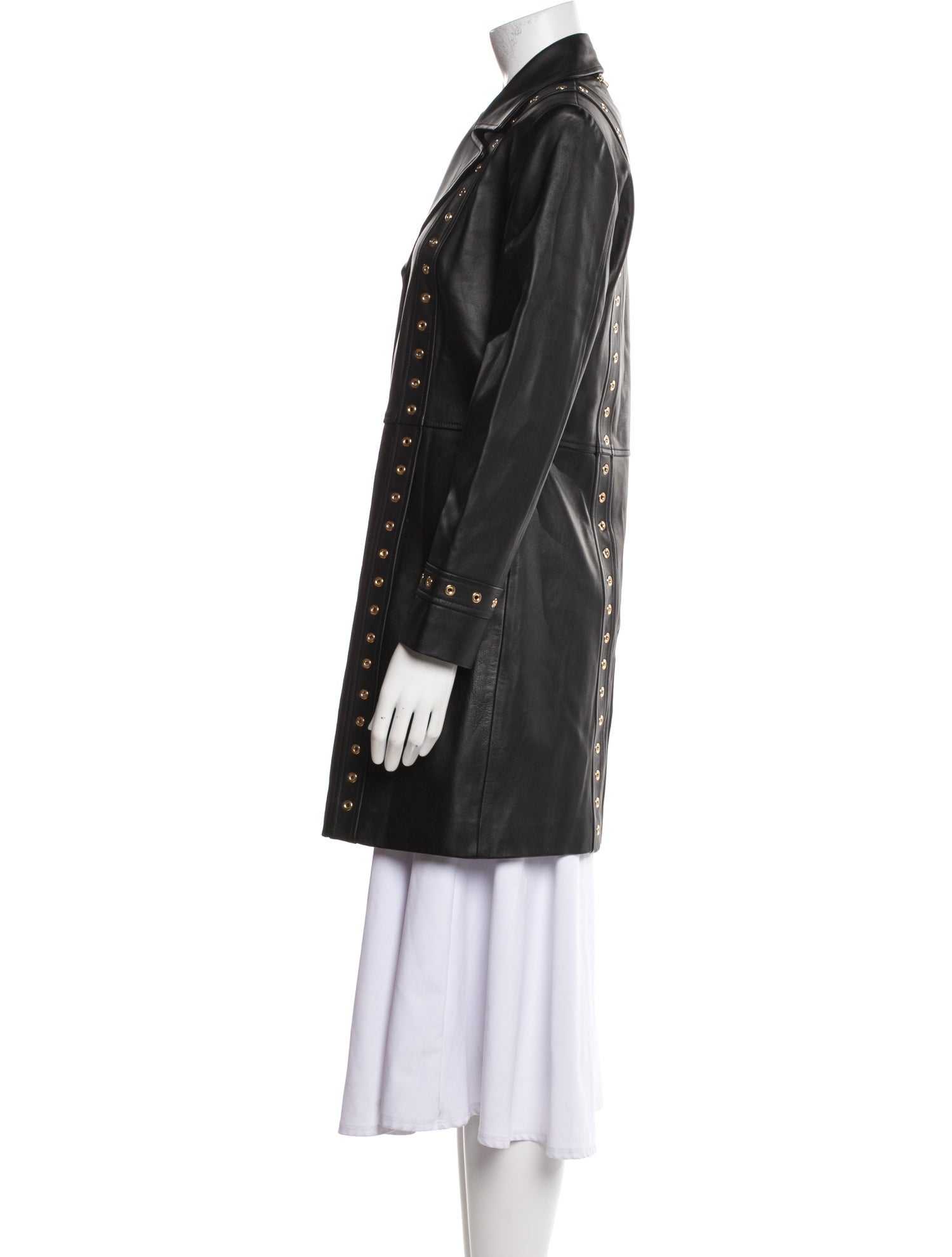 St. John Leather Coat