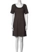 St. John Scoop Neck Mini Dress