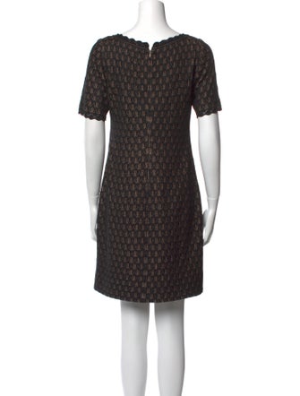 St. John Scoop Neck Mini Dress