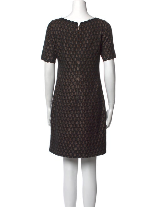 St. John Scoop Neck Mini Dress