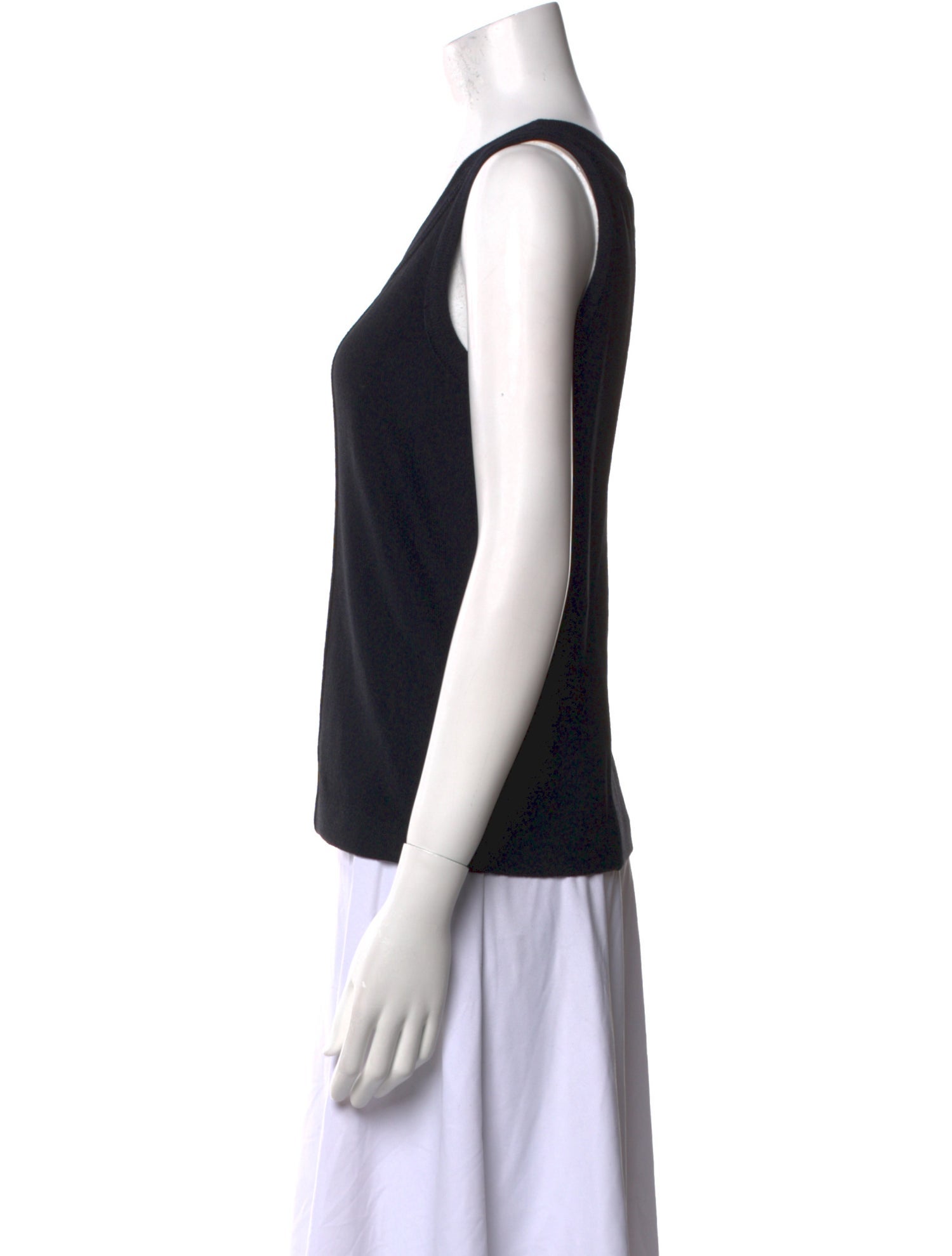 St. John Wool Scoop Neck Top