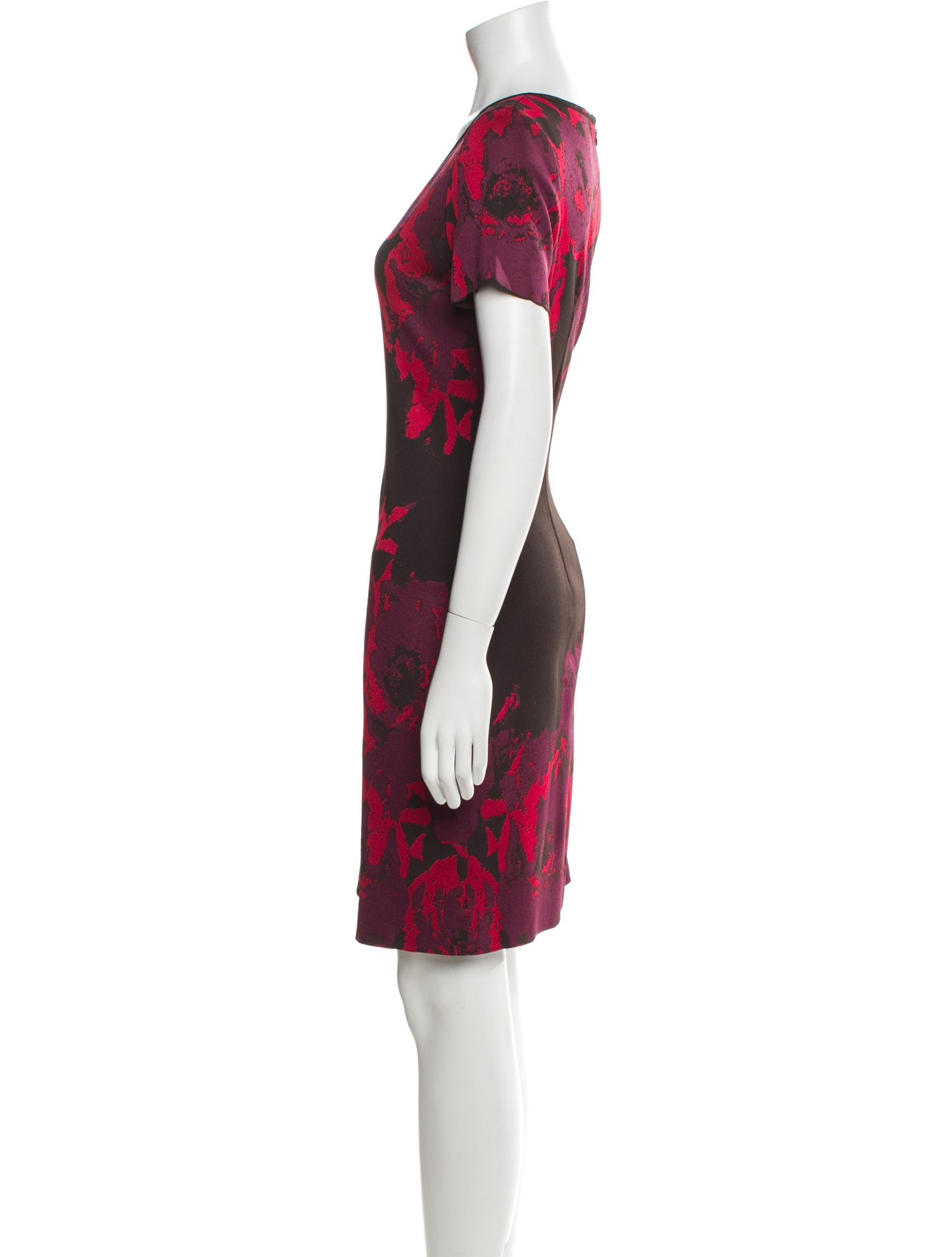 St. John Printed Knee-Length Dress
