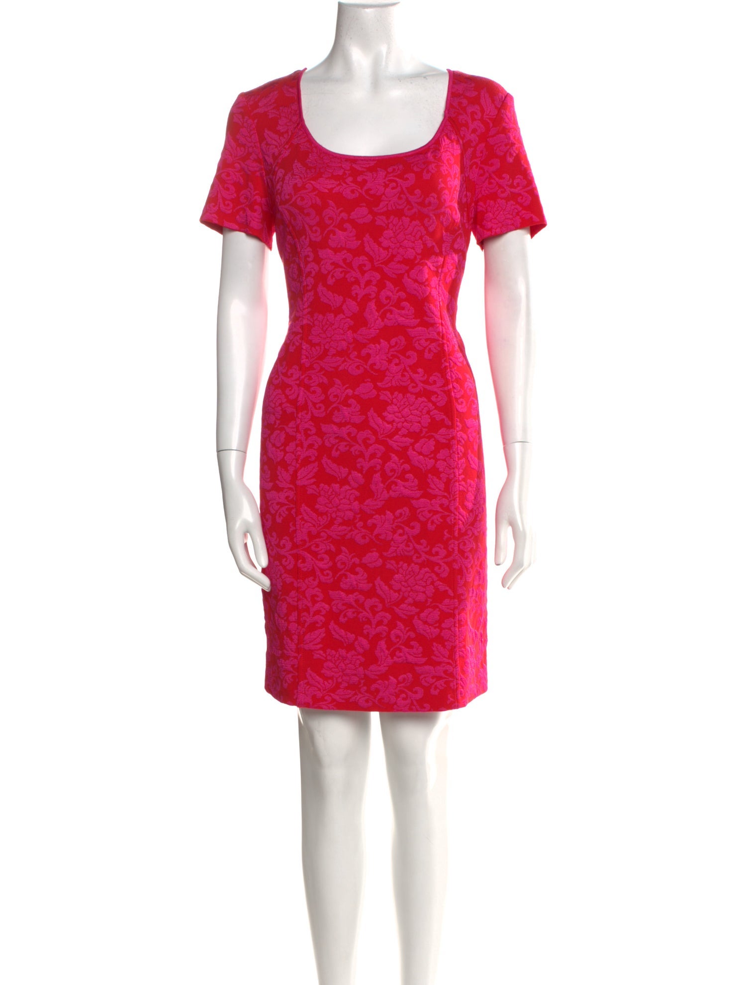 St. John Floral Print Mini Dress