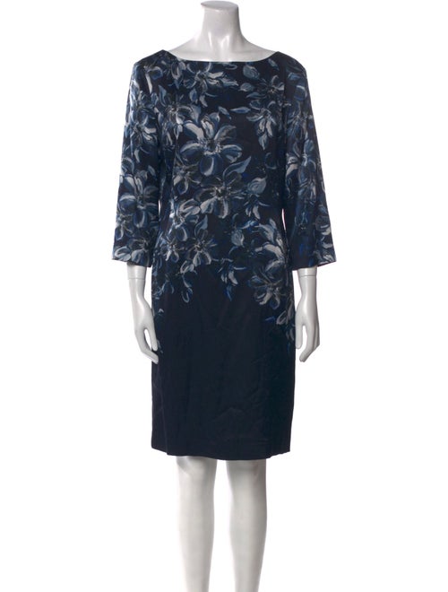 St. John Silk Knee-Length Dress