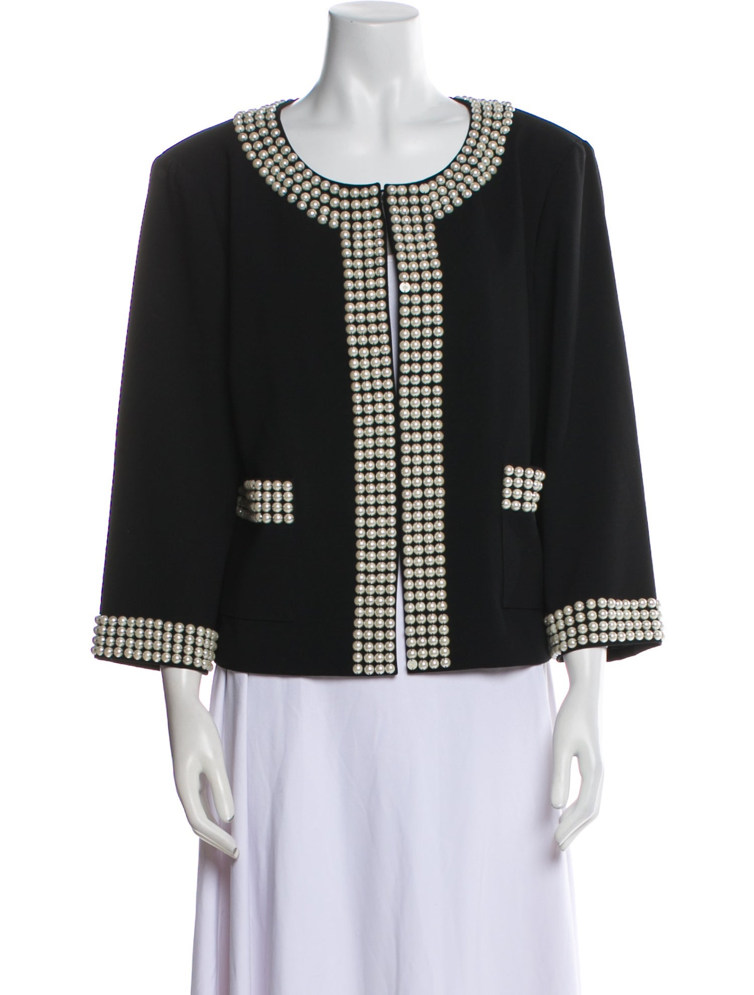 St. John Plaid Print Evening Jacket