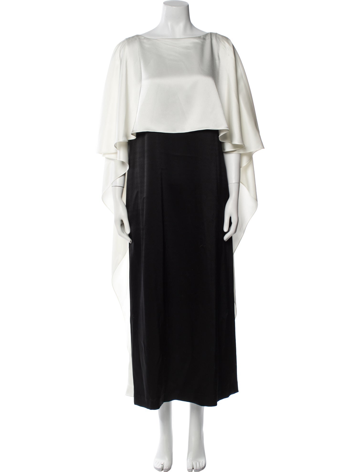 St. John Bateau Neckline Long Dress