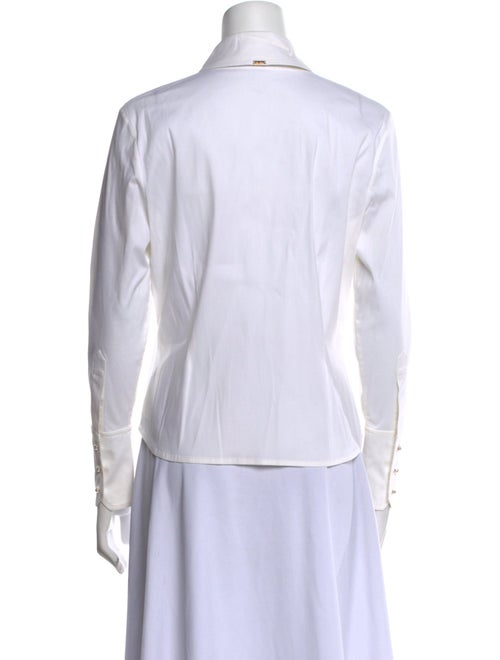 St. John Long Sleeve Button-Up Top