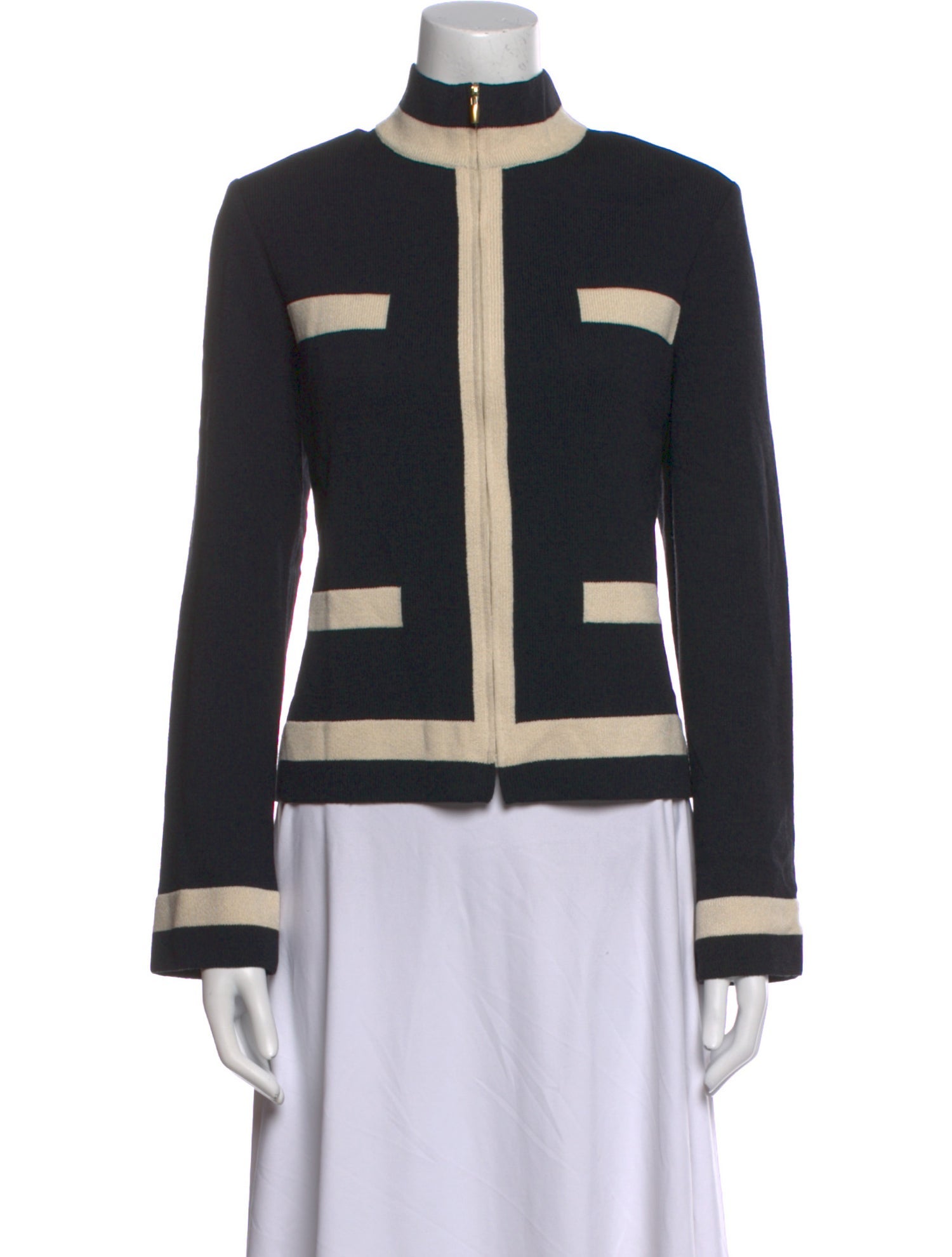 St. John Wool Striped Sweater