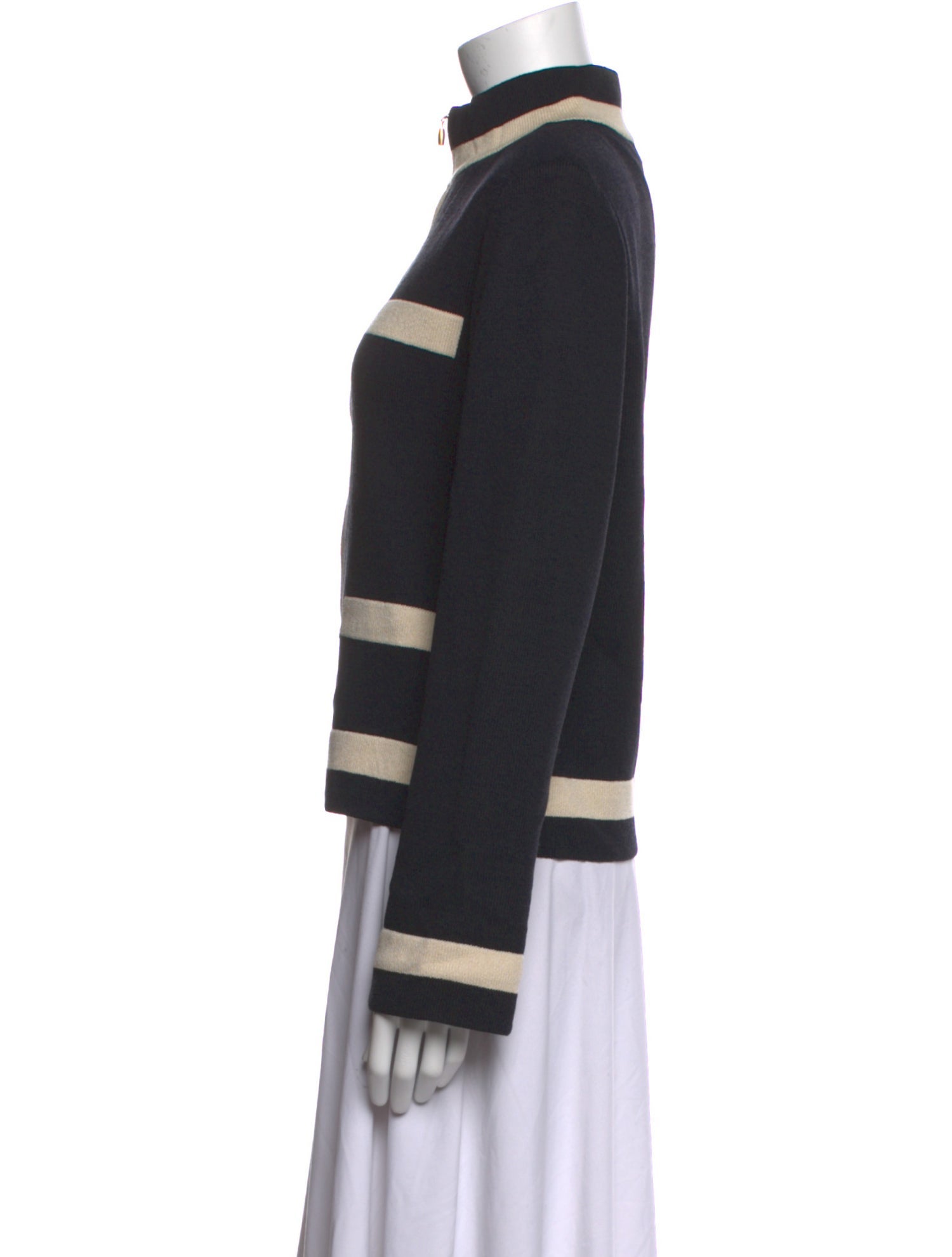 St. John Wool Striped Sweater