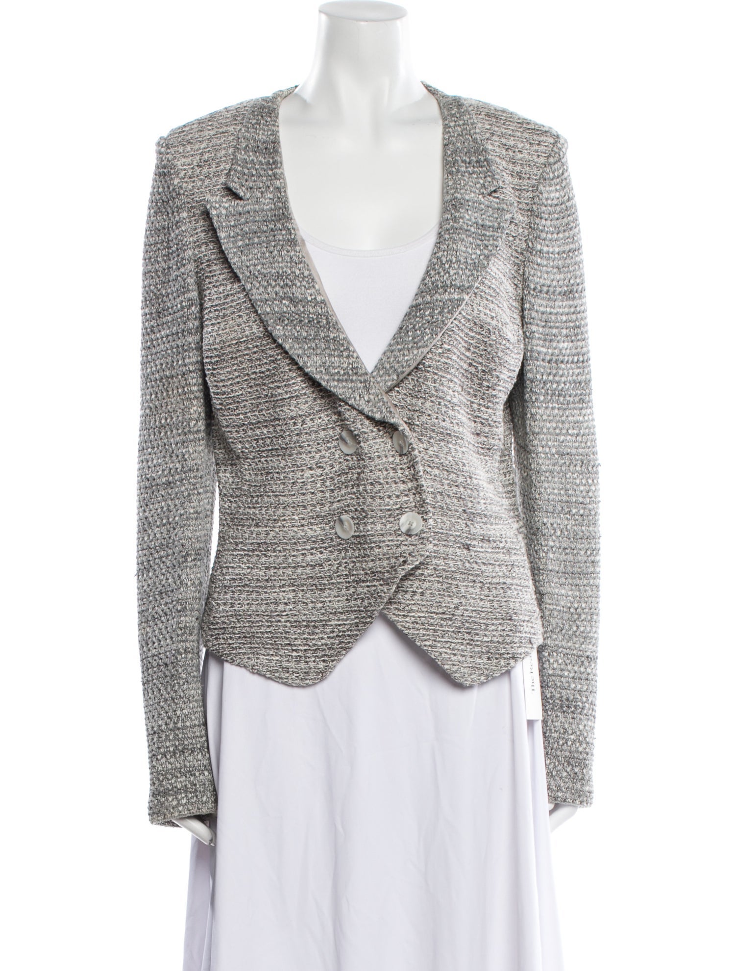 St. John Tweed Pattern Blazer