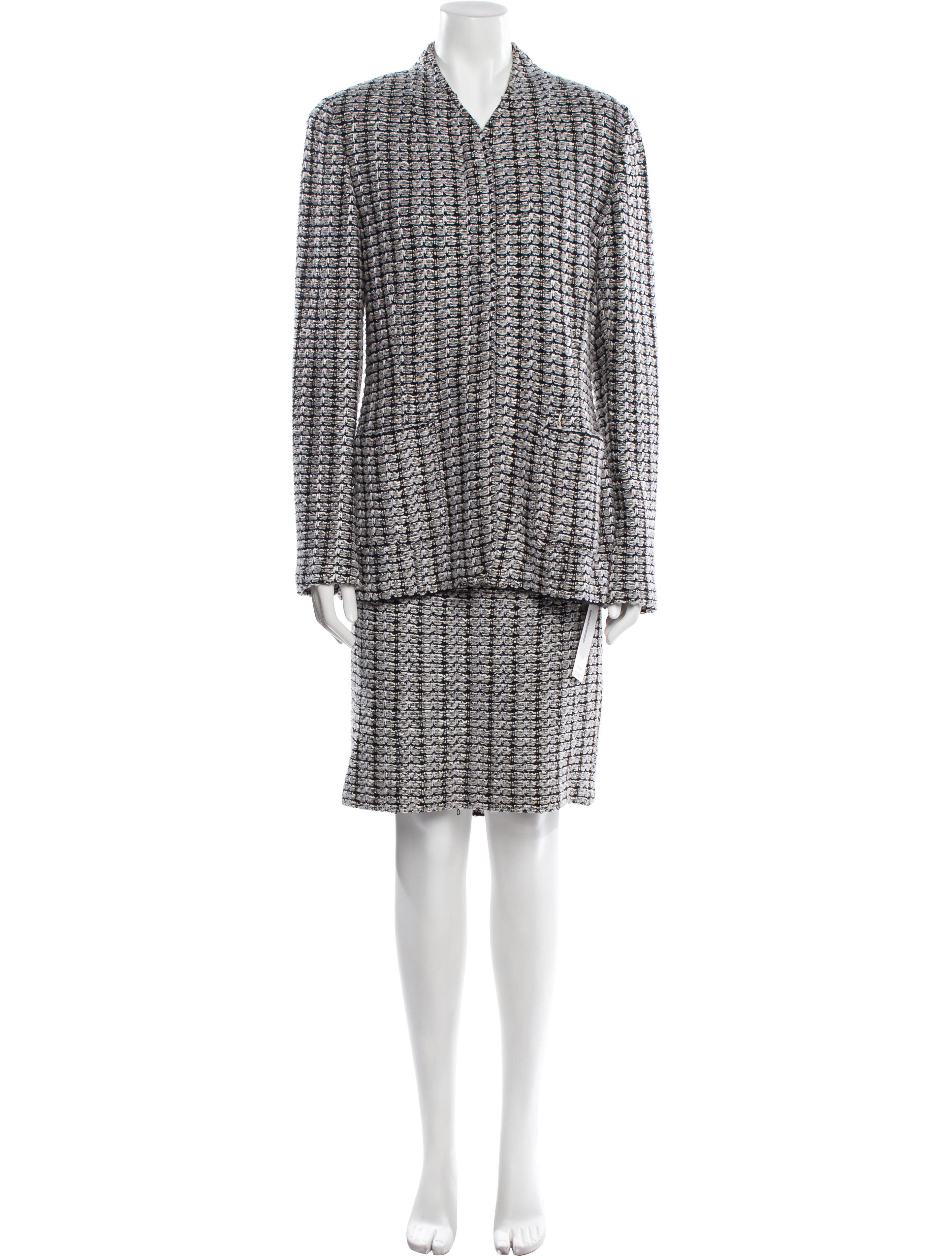 St. John Printed Skirt Suit