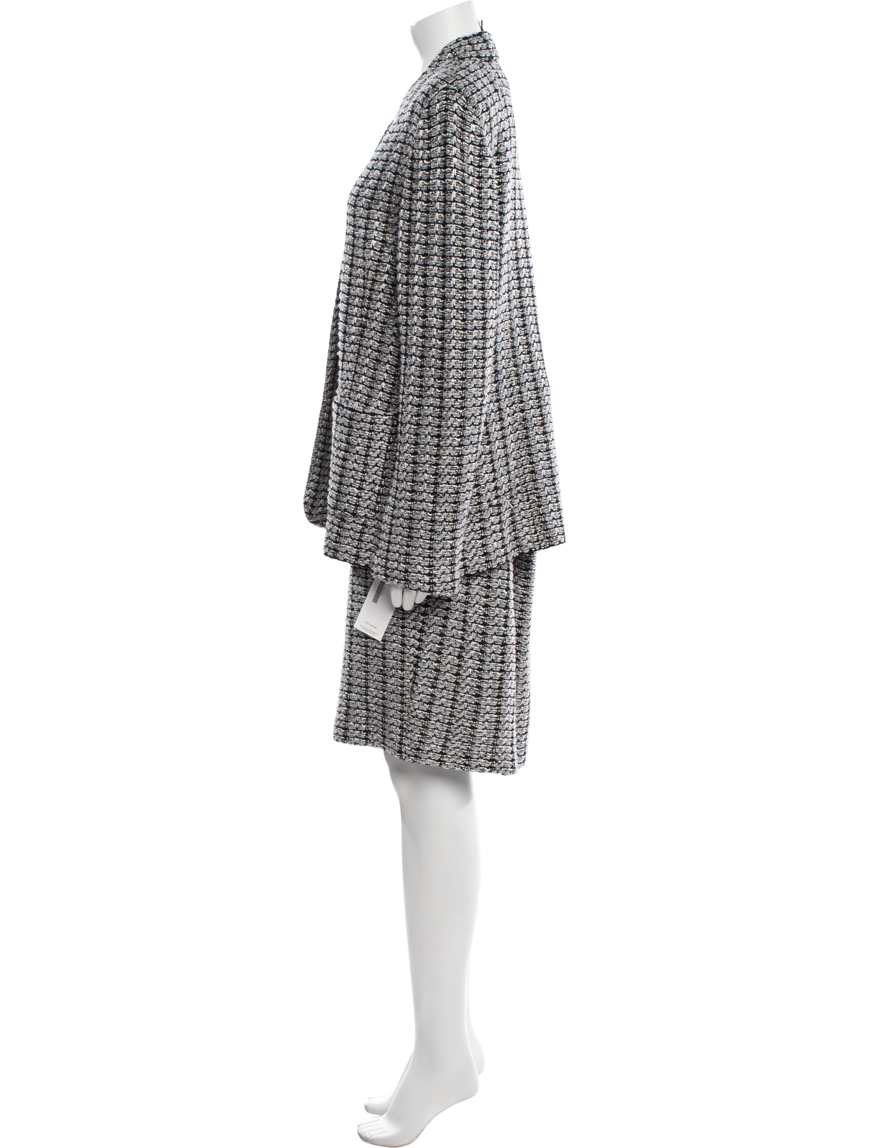 St. John Printed Skirt Suit
