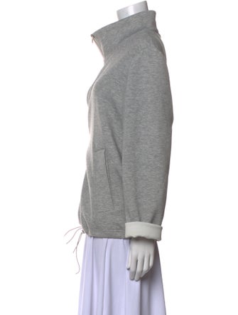 St. John Mock Neck Long Sleeve Sweatshirt