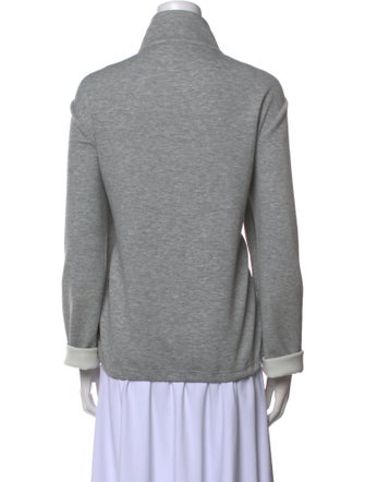 St. John Mock Neck Long Sleeve Sweatshirt