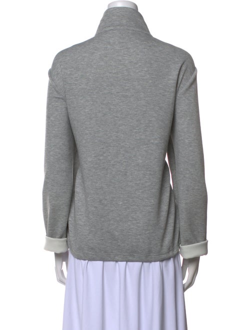St. John Mock Neck Long Sleeve Sweatshirt