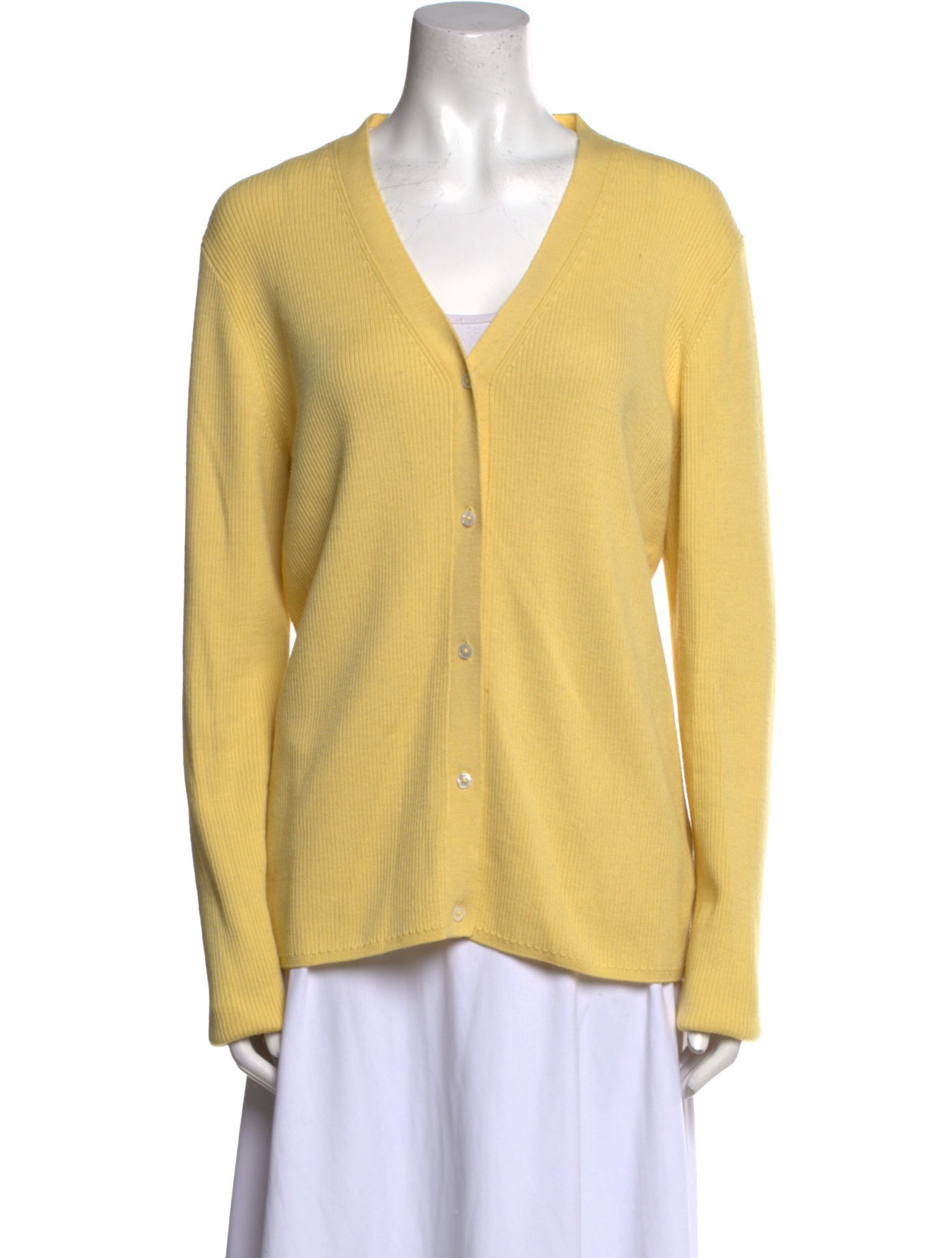 St. John Wool V-Neck Sweater