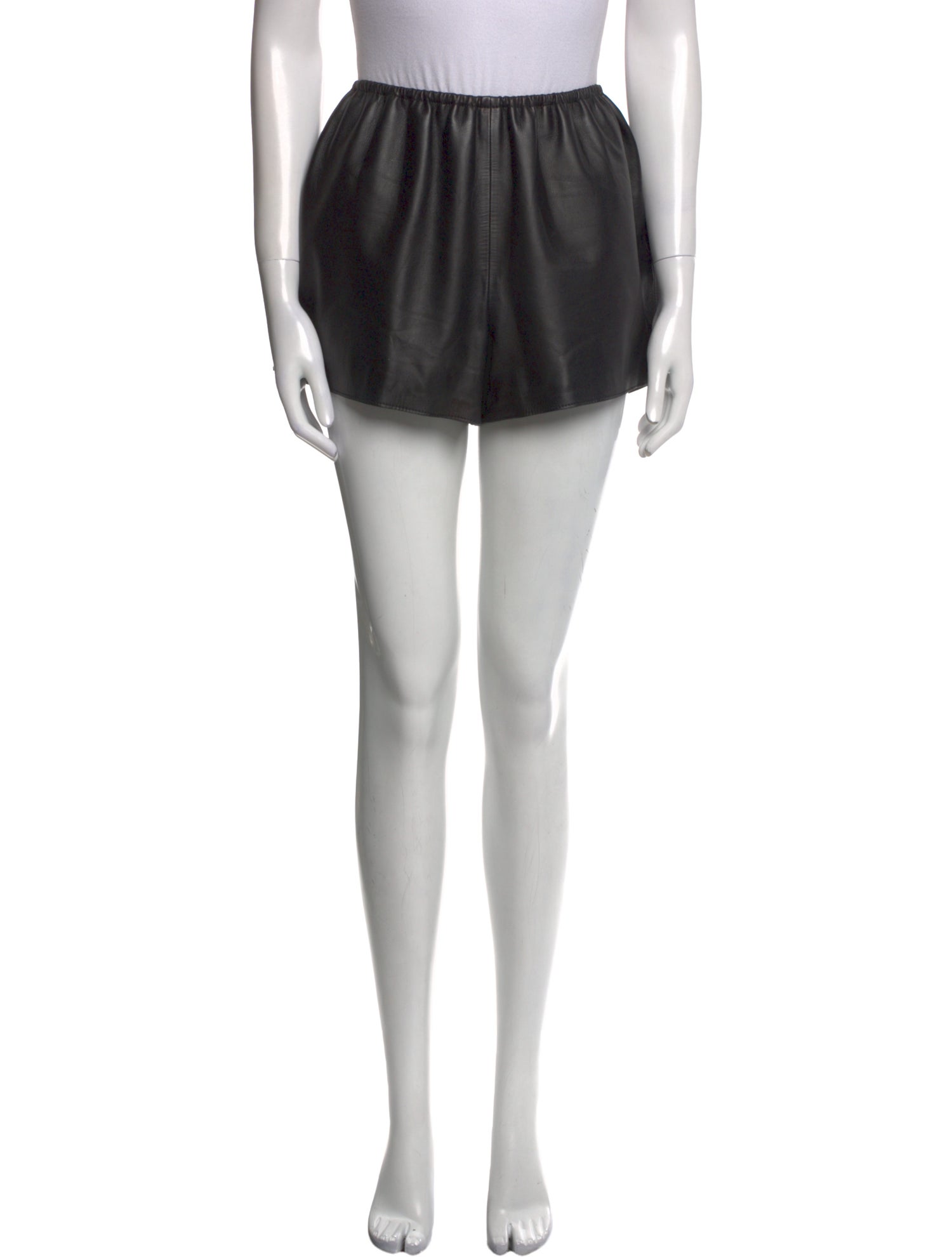 St. John Leather Mini Shorts