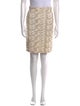 St. John Tweed Pattern Knee-Length Skirt