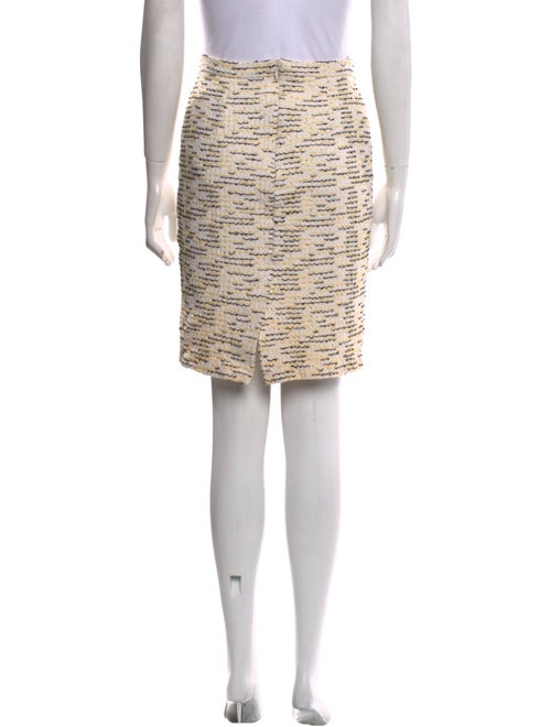 St. John Tweed Pattern Knee-Length Skirt