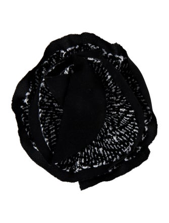 St. John Fabric Flower Brooch