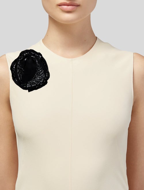 St. John Fabric Flower Brooch