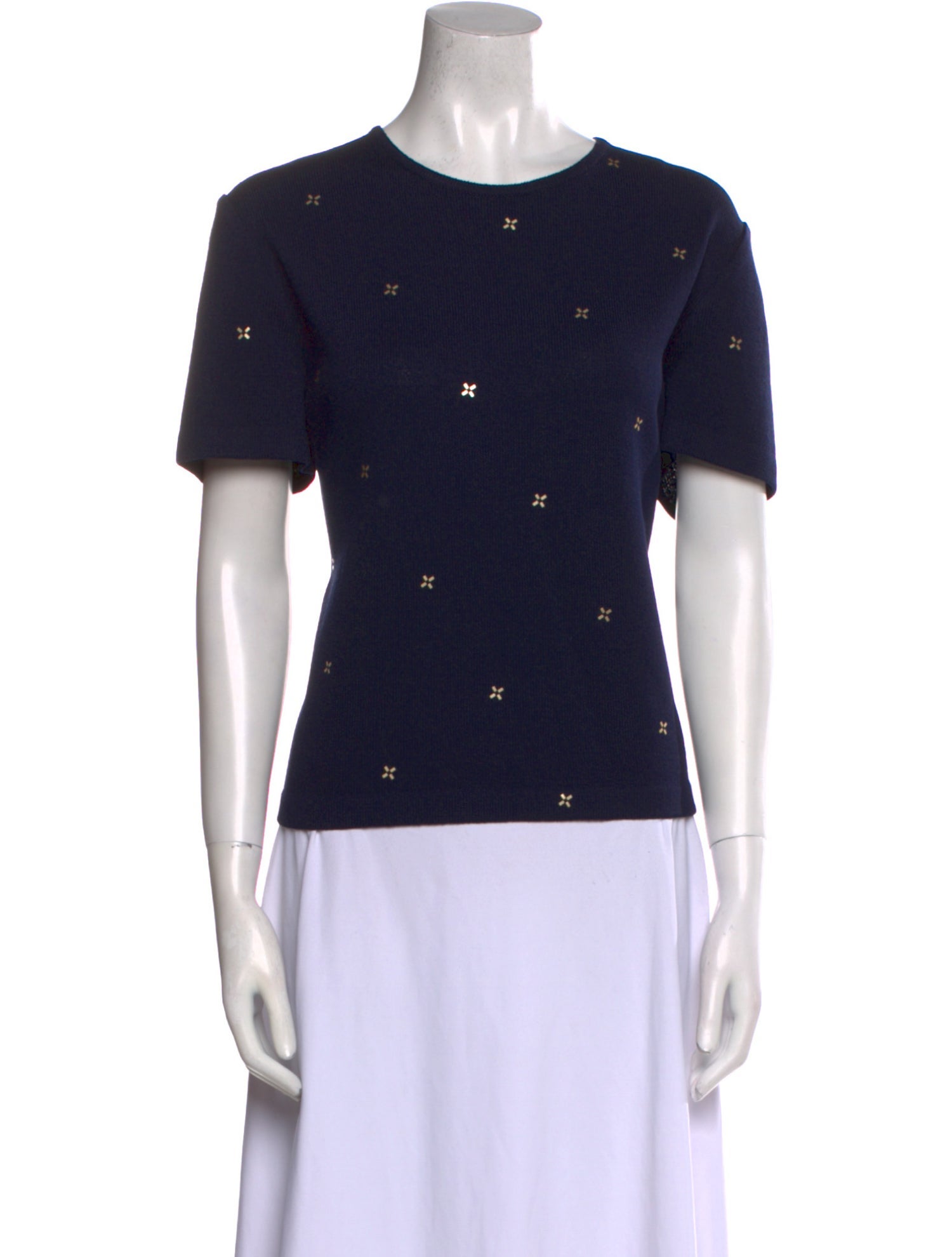 St. John Printed Crew Neck T-Shirt