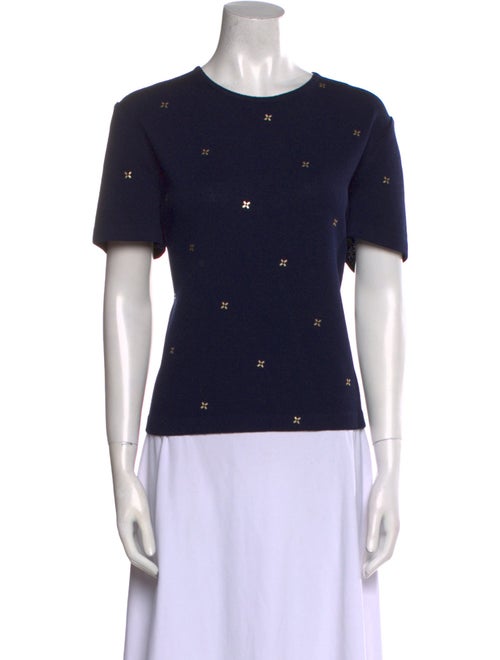 St. John Printed Crew Neck T-Shirt