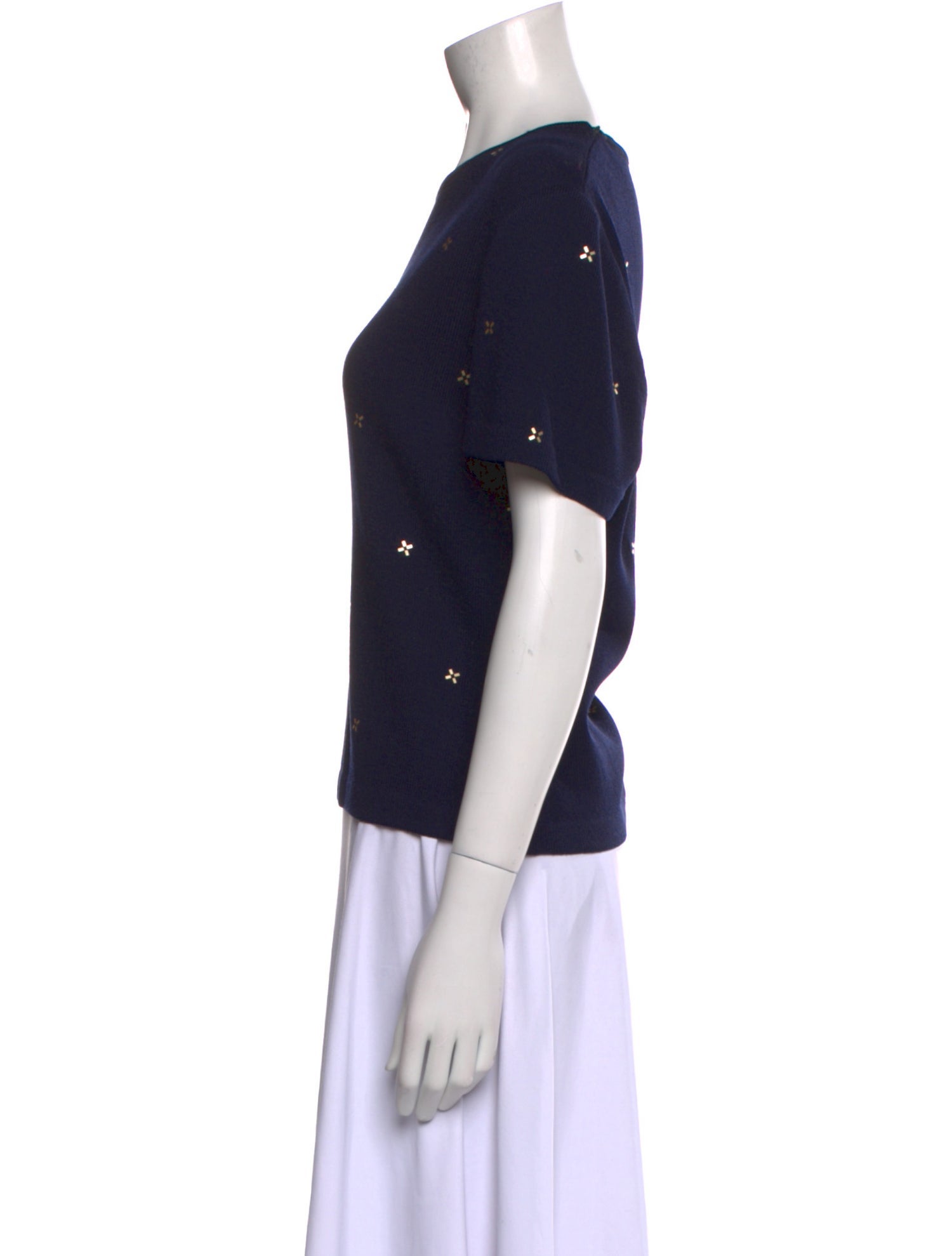 St. John Printed Crew Neck T-Shirt