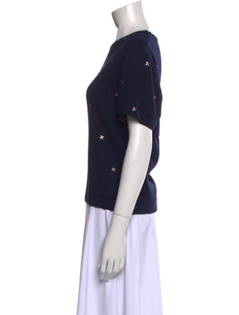 St. John Printed Crew Neck T-Shirt