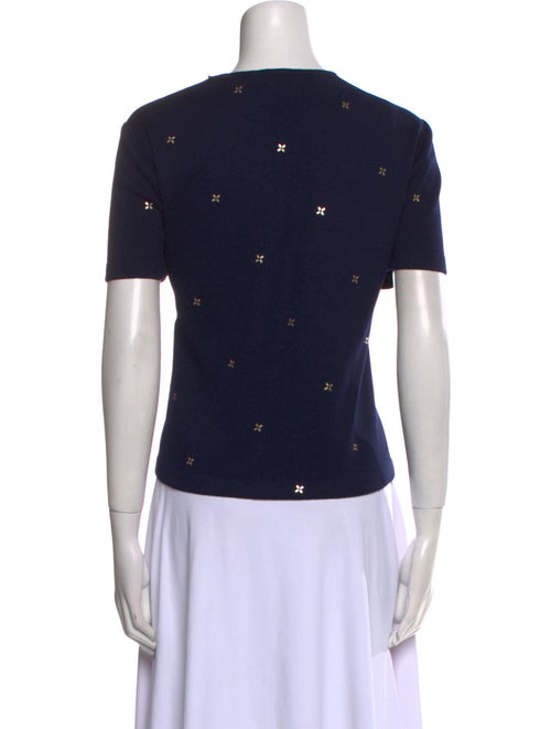 St. John Printed Crew Neck T-Shirt