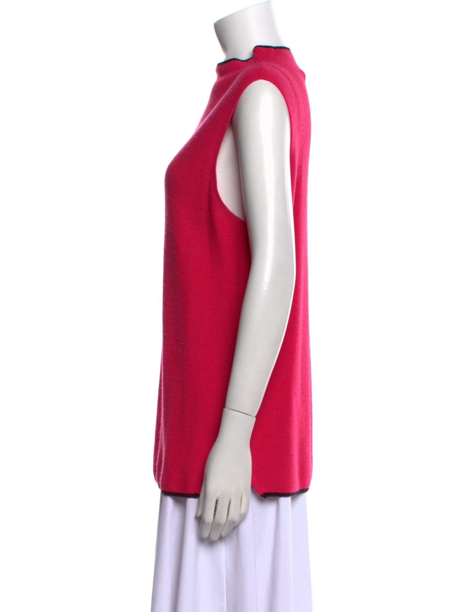 St. John Wool Mock Neck Sweater