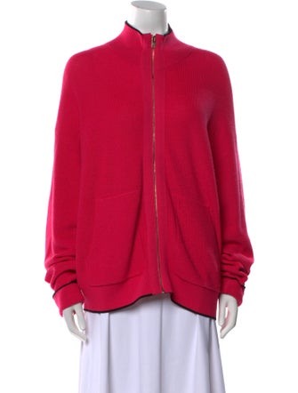 St. John Wool Mock Neck Sweater