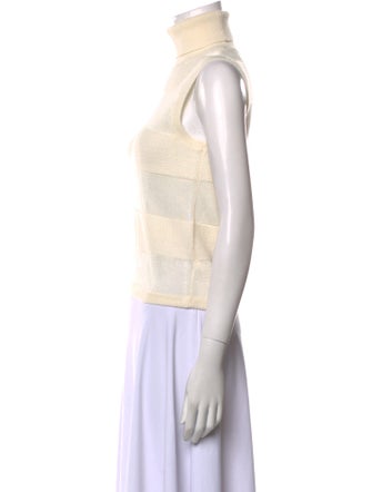 St. John Wool Striped Top