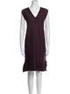 St. John V-Neck Knee-Length Dress