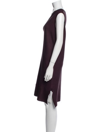 St. John V-Neck Knee-Length Dress