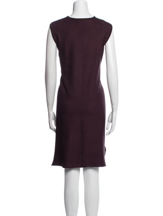 St. John V-Neck Knee-Length Dress